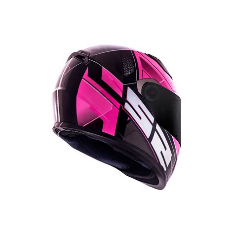 Capacete Ls Ff Ultra Preto E P Nk Sbs Motos