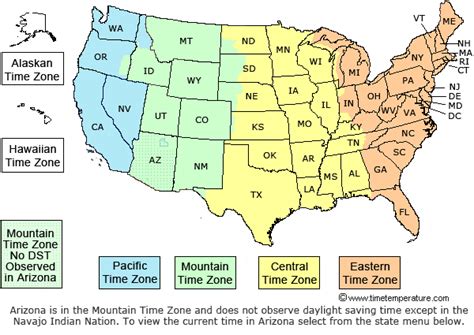 united-states-time-zone-map - Sunset Learning Institute