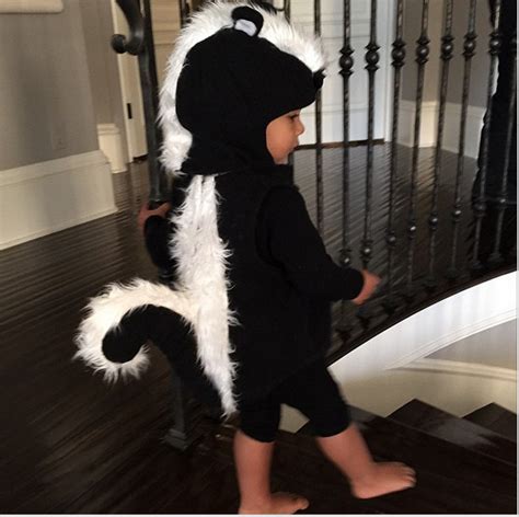 Halloween Cuteness! North West Dressed as a Skunk and Blue Ivy Gets to ...