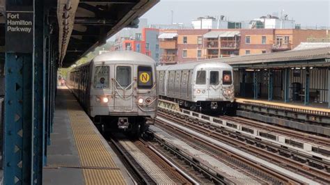 NYC Subway N Q And W With NIS B Trains Rerouted Via The West End Line