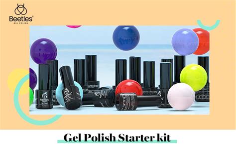 Beetles Nude Pink Gel Nail Polish Kit With Uv Led Light And Base Gel Top Coat Starter Kit Soak