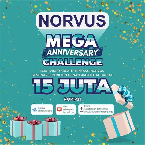 Lomba Video Filter Norvus Mega Anniversary Total Hadiah Juta Rupiah