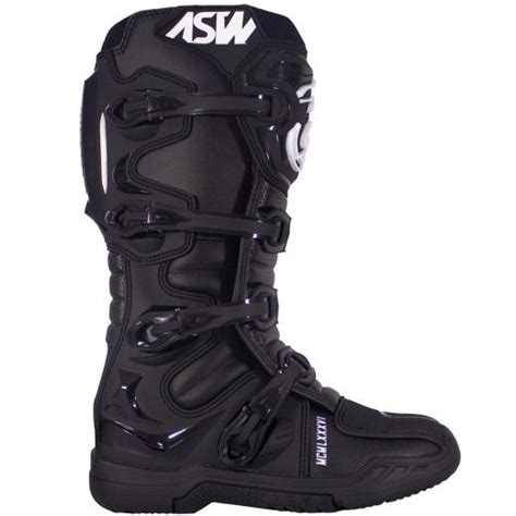 Bota ASW Elevate Enduro Preto Branco Moto Braga