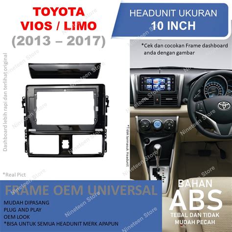 Jual Frame Headunit Android 10 Inch Untuk Mobil Toyota Yaris Vios Lele