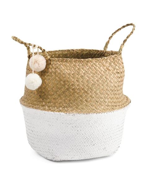 Natural Dipped Bottom Storage Basket Best Organisation Products From