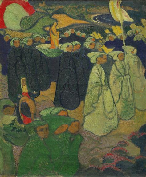 Procession On Pardon At Perros Guirec Maurice Denis Artwork On Useum