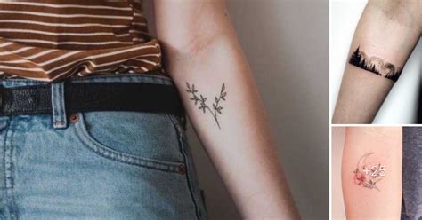 50 Diseños De Tatuajes Minimalistas En El Antebrazo Tattoo Arte