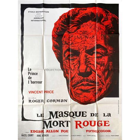 Affiche de cinéma française de LE MASQUE DE LA MORT ROUGE 120x160 cm