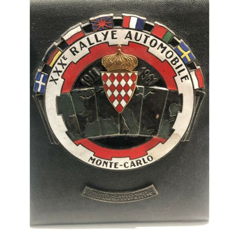 Badge du 30 ème Rallye Monte Carlo 1961