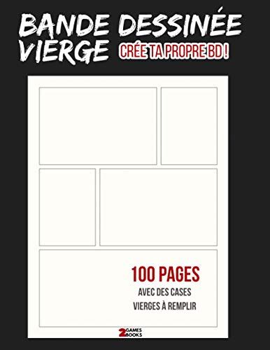 Bande Dessinée Vierge Crée Ta Propre Bd 100 Pages Avec Des Cases