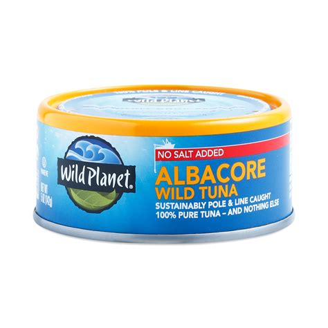 No Salt Added Wild Albacore Tuna By Wild Planet Thrive Market