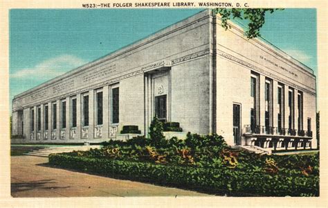 Vintage Postcard 1920 S The Folger Shakespeare Library Building