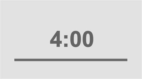 4 minutes countdown timer - YouTube