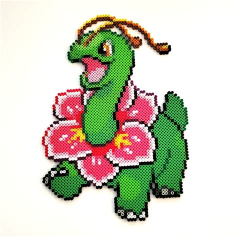 Meganium Sprite Perler Bead Pattern Bead Sprites Characters Fuse The