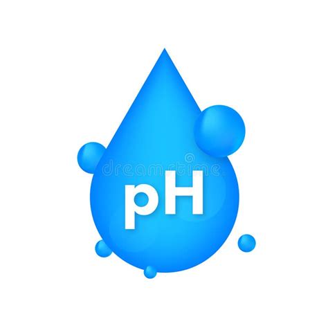 Ph Neutral Balance Badge Label Neutral Ph Drop Vector Stock