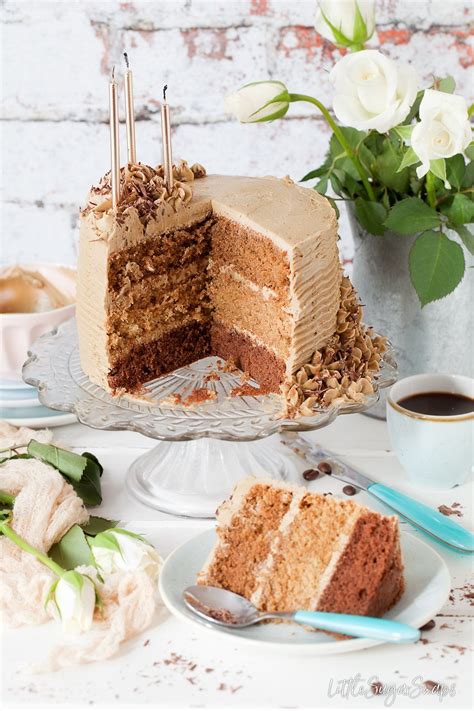 This Triple Coffee Layer Cake Is Based On The Latte Mocha And