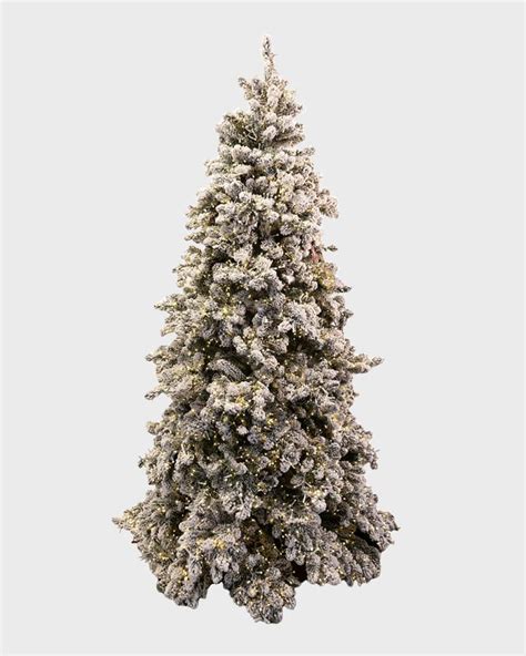 Barcana Snowy Royal Majestic Pine Pre Lit Christmas Tree W Cluster