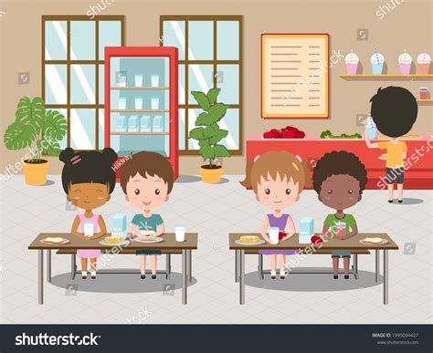 476 School cafeteria cartoon Images, Stock Photos & Vectors | Shutterstock