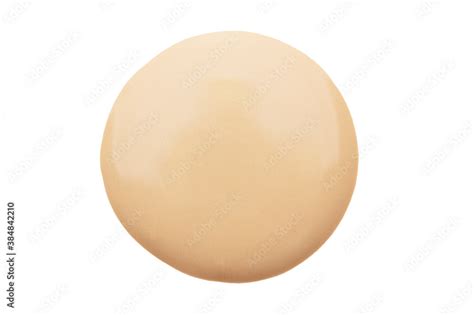 A Drop Of Nude Matte Foundation Isolated Powdery Texture Of A Beauty Makeup Liquid Fluid For