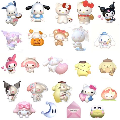 Cute Sanrio 3D Stickers Printable Cute Doodles Kawaii Stickers