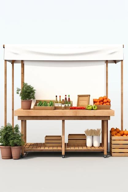 Premium Ai Image A Fruit Stand With Various Fruits And Vegetables