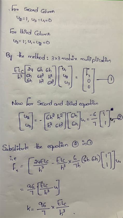 Calculation Of Stiffness In Structural Elements Skill Lync