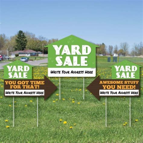 Big Dot Of Happiness Yard Sale Signs Sign With Stakes Double Sided