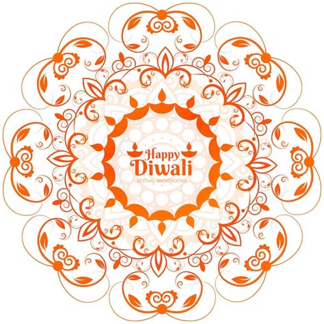 Modern Happy Diwali Background Vecteur Premium