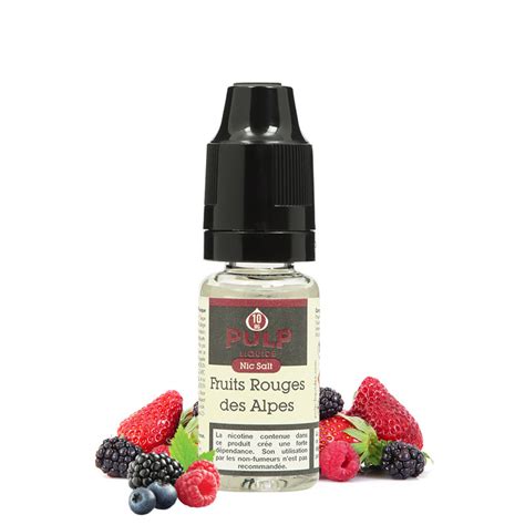 PULP Fruits Rouges Des Alpes E Liquid Salt Nicotine A L