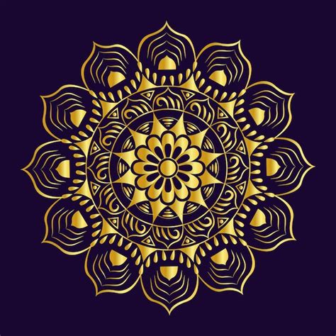 Premium Vector Mandala Design Golden Color