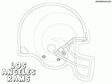 Pro Football Helmet Coloring Page Coloring Nation