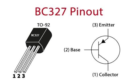 BC327 Transistors Bipolaires TO 92 45V 0 8A PNP MHTronic