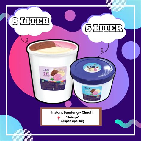 Jual Tertarik Es Krim Ember Aice Liter Liter Ice Cream Aice Es Krim