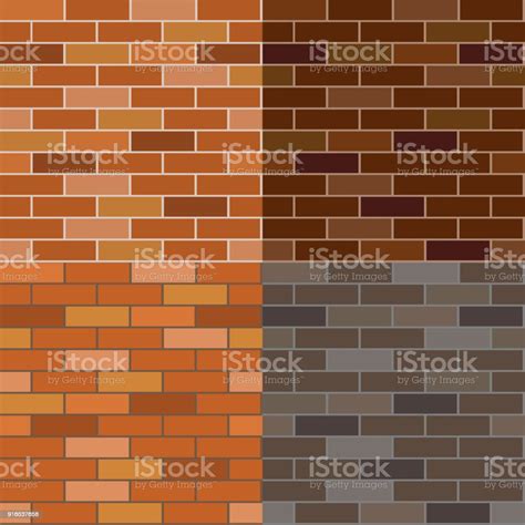 pola vektor dinding bata  berbeda template desain arsitektur