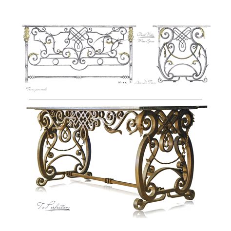 CUSTOM WROUGHT IRON FURNITURE — ARTESANO IRON WORKS DECORATIVE ...