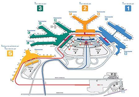 O'Hare Terminal Map - Chicago O'Hare International Airport - ORD