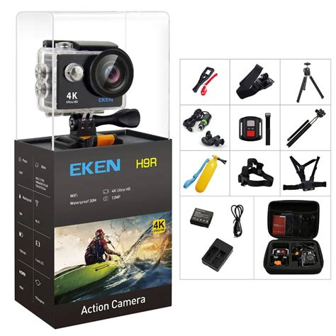 Original EKEN H9 H9R Action Camera 4K Ultra HD 1080p 60fps Mini Helmet