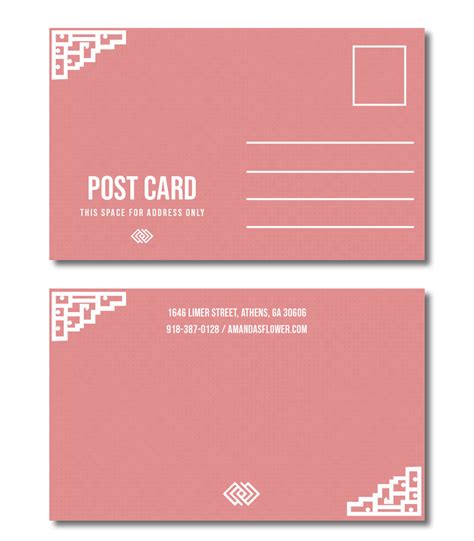 Printable Blank Postcard In Psd Photoshop Room Surf