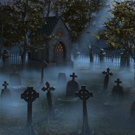 Gravestones Tombs Graveyards Dark Fantasy Places Locations