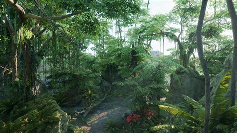 Artstation Tropical Jungle Pack Vol1 For Unreal Engine Game Assets