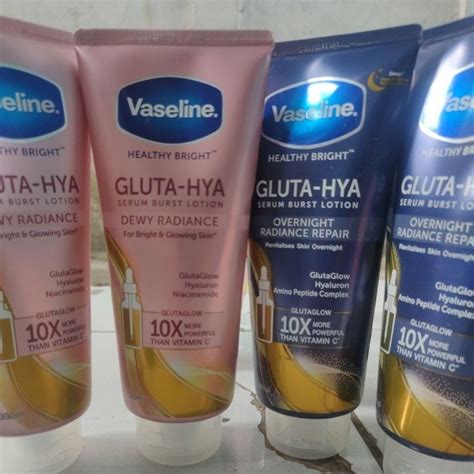 Jual Vaseline Gluta Hya 330ml Biru And Pink Shopee Indonesia