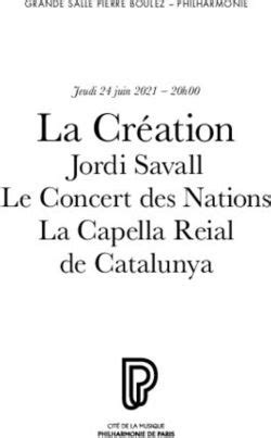 La Création Jordi Savall Le Concert des Nations La Capella Reial de