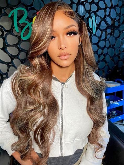 X Bye Bye Knots Wig Glueless Lace Honey Blonde Body Wave Wig With Bleached Knots Honey