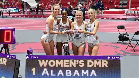 Alabama Women Break Sec Indoor Distance Medley Record World Track And