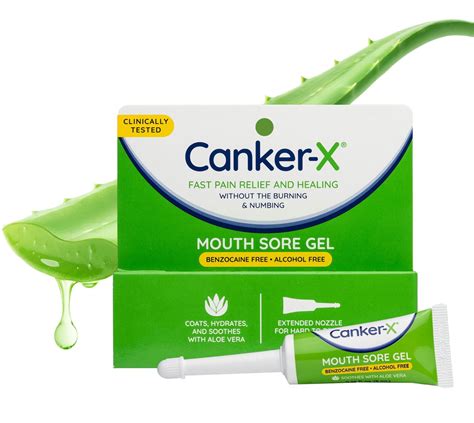 Canker X Mouth Sore Gel Fast Pain Relief And Healing For Canker Sores