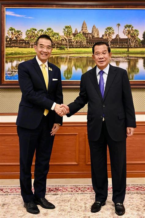 Samdech Techo Hun Sen Receives Visiting Thai FM