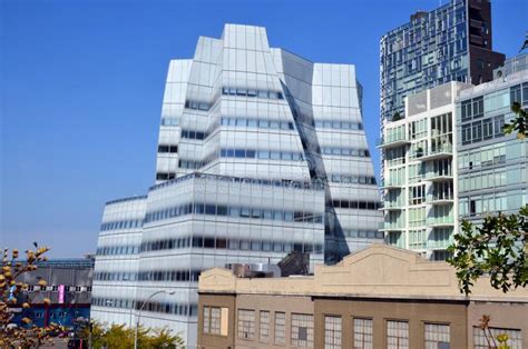 Architect Frank Gehry S White Glass IAC Building Editorial Photography