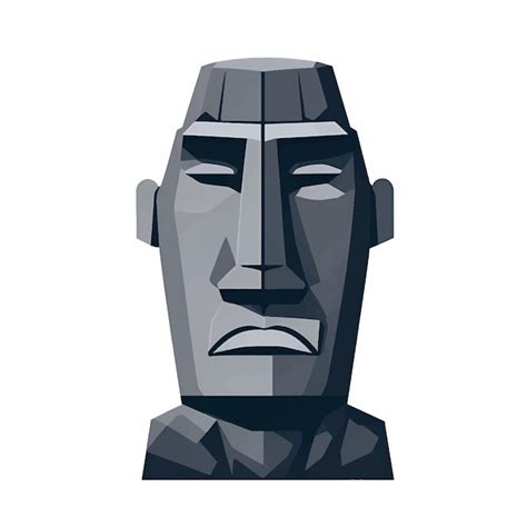 Premium Vector Vector Illustration Of Moai Statue Moai Towering