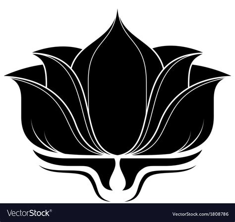 Lotus Flower Royalty Free Vector Image Vectorstock