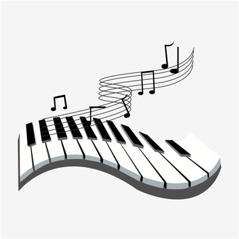 Black And White Piano Keys And Music Notes Vector Hot Sex Picture